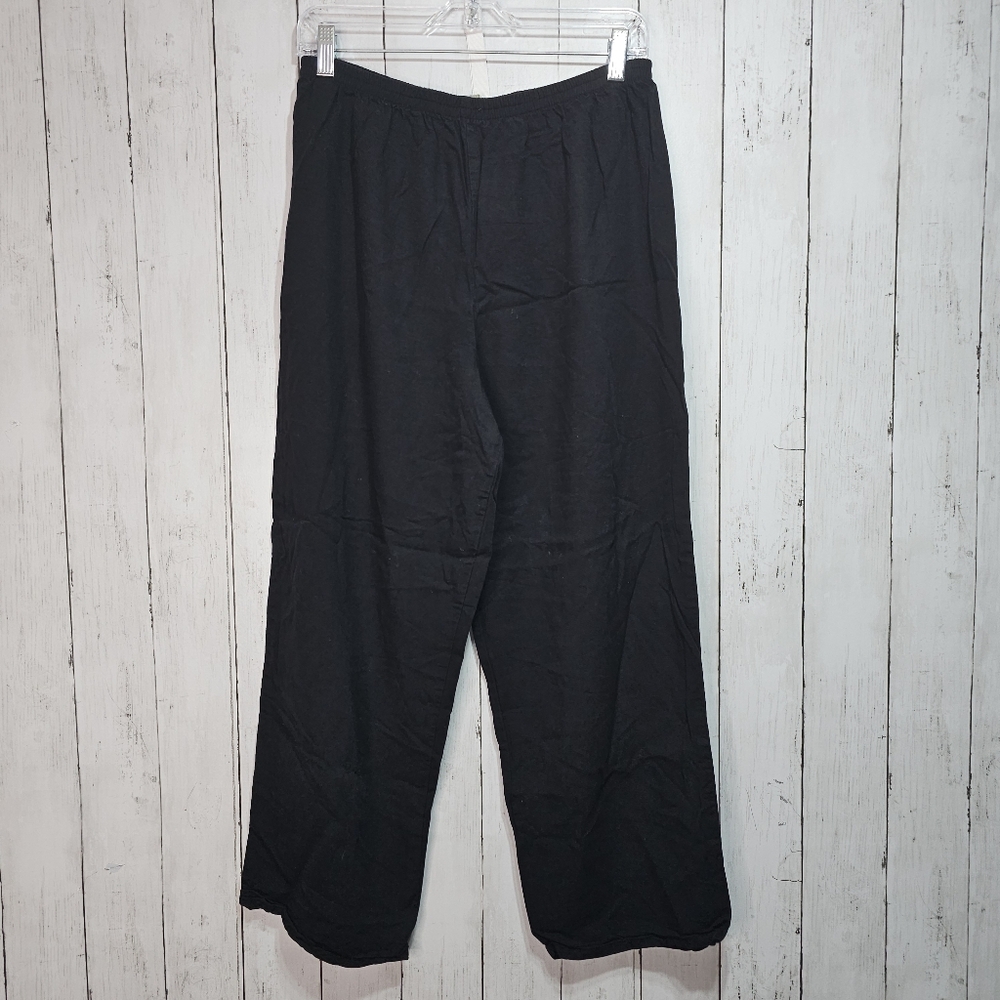 Vintage FROXX Women's Black Tencel Blend Pull On Pants Size Large USA Made.